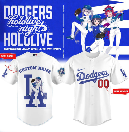 Los Angeles Dodgers _ Hololive Night Biboo Jersey 2025