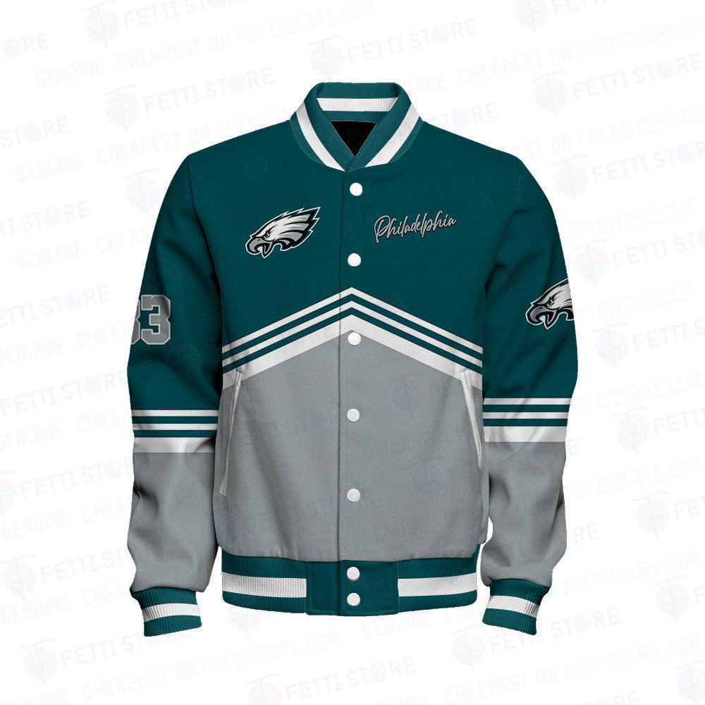 Philadelphia Eagles - National Football League AOP Varsity Jacket V4
