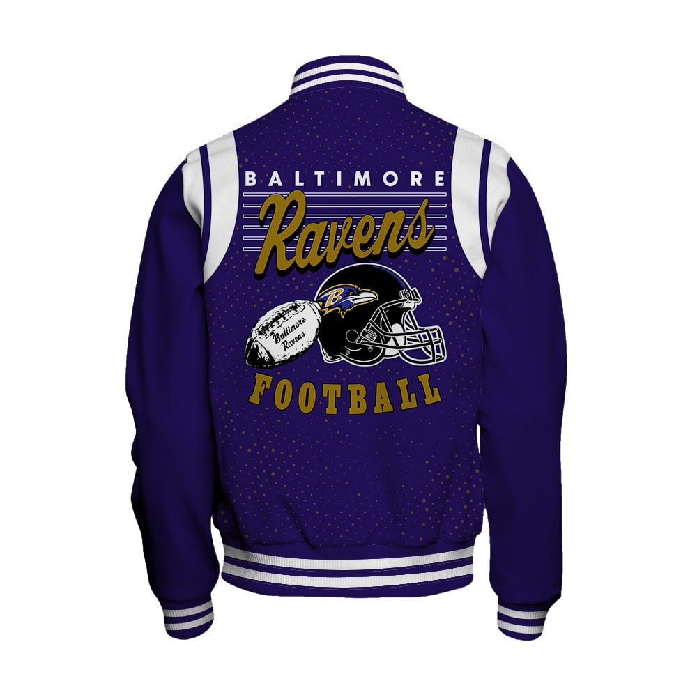 Baltimore Ravens National Football League 2025 Make Your Mark Unisex Varsity Jacket