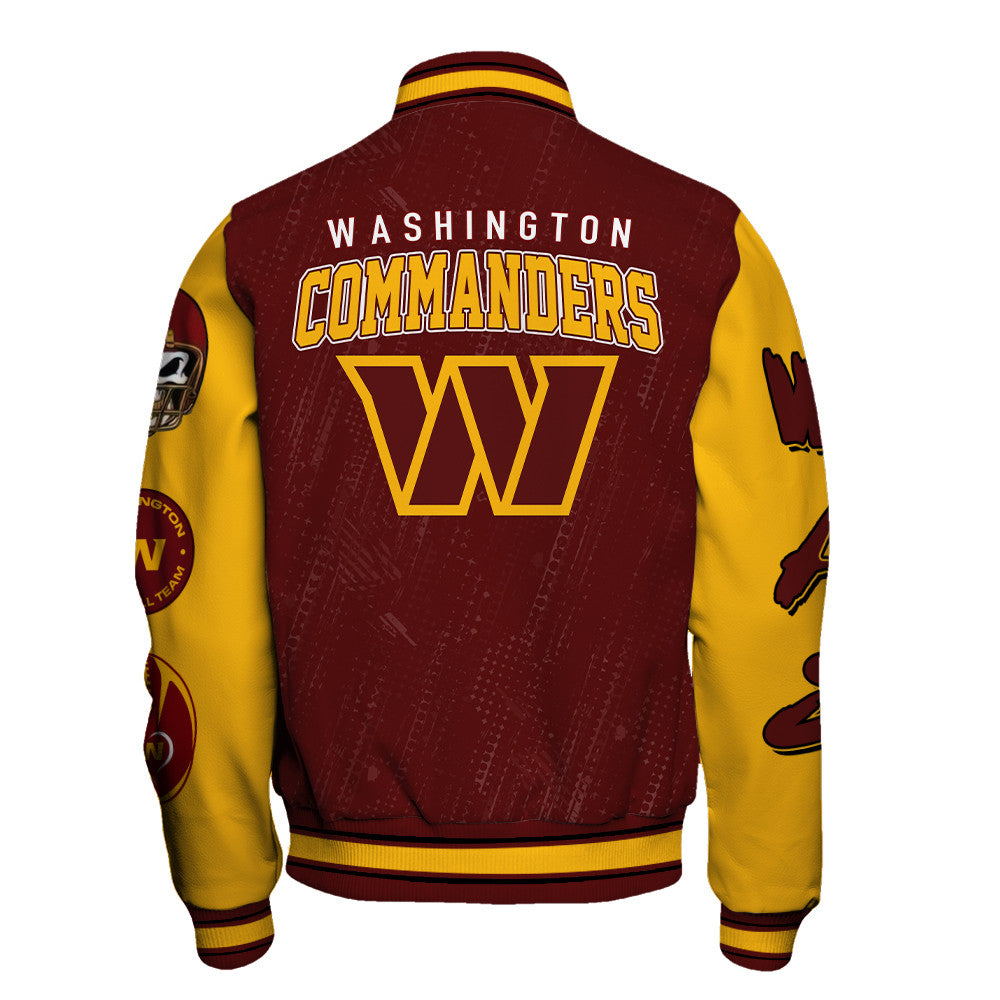 Washington Commanders National Football League Conquer Every Field Unisex Varsity Jacket