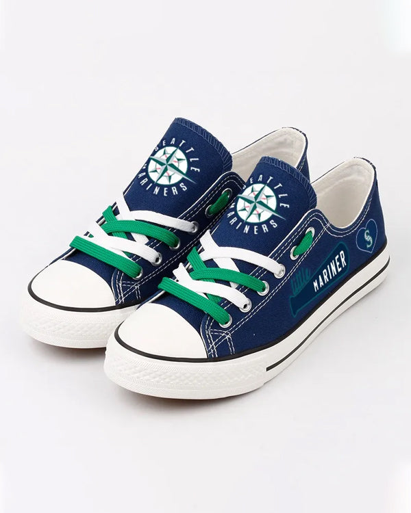 Casual printed low-top canvas shoes unisex