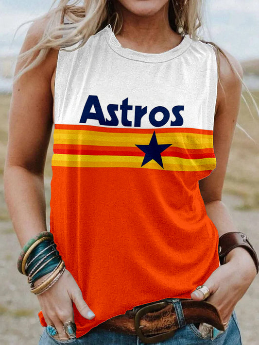Women's Astros print tank top