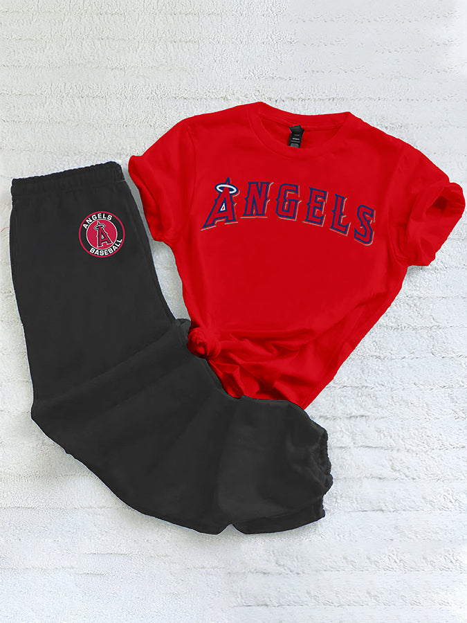 Casual loose fashion printed suit