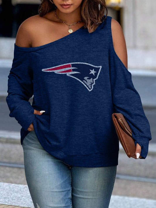 Asymmetric Off-Shoulder Women's Sweatshirt