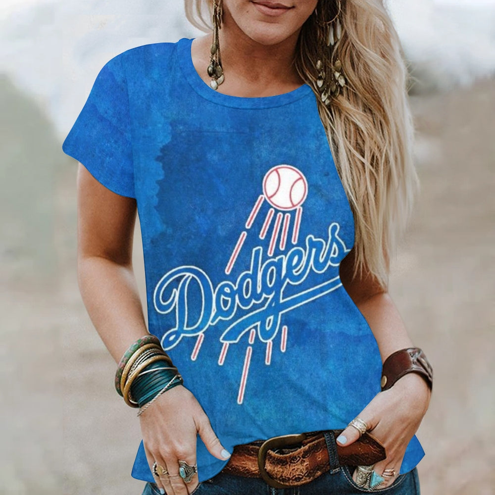 Unisex Print Casual Round-Neck T-Shirt