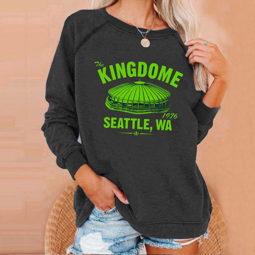 fashion loose casual sports printed Pullover