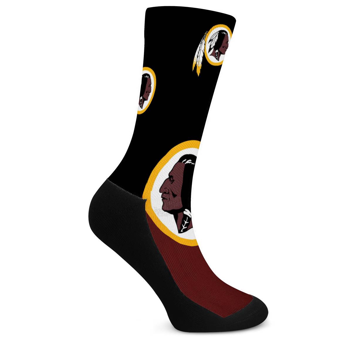 Washington Redskins For Bare Feet Crew Socks