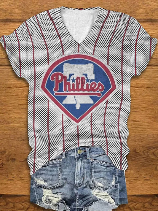 Phillies V-Neck T-Shirt