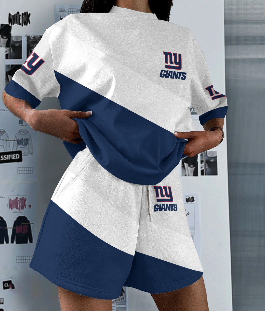 New York Giants Limited Edition Women's T-Shirt & Short Set