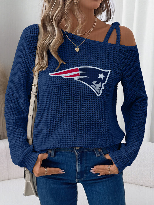 Asymmetric Off-Shoulder Women's Sweatshirt