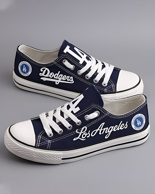 Casual printed low-top canvas shoes unisex