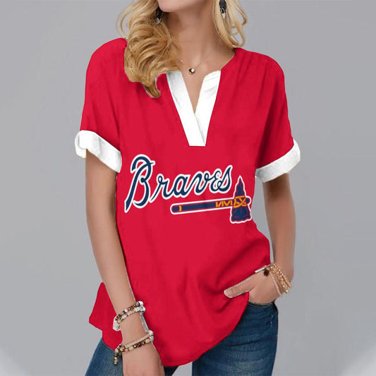 New Fashion Short Sleeve V-Neck Shirt