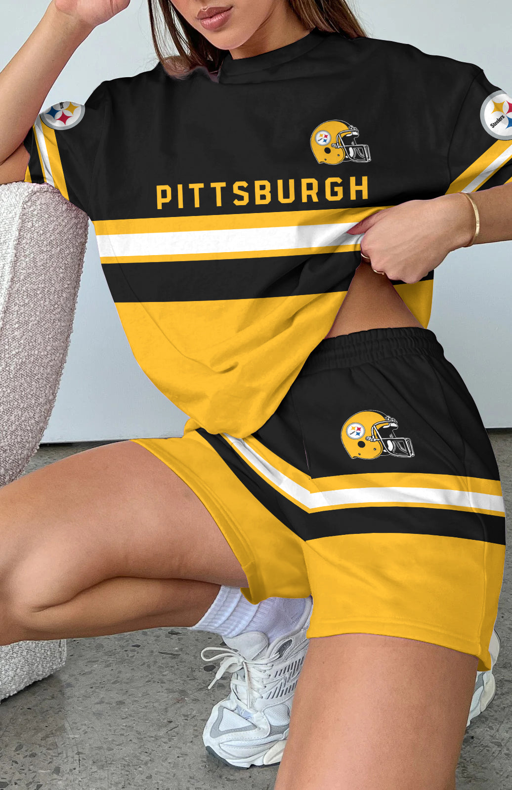 Pittsburgh Steelers Limited Edition Women's T-Shirt & Short Set