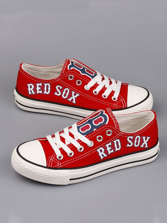 Casual printed low-top canvas shoes unisex