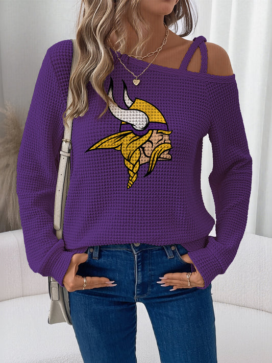 Asymmetric Off-Shoulder Women's Sweatshirt