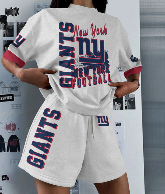 New York Giants Limited Edition Women's T-Shirt & Short Set