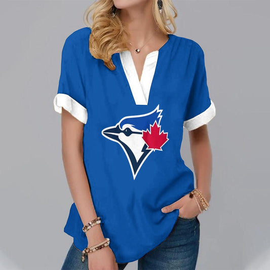 New Fashion Short Sleeve V-Neck Shirt