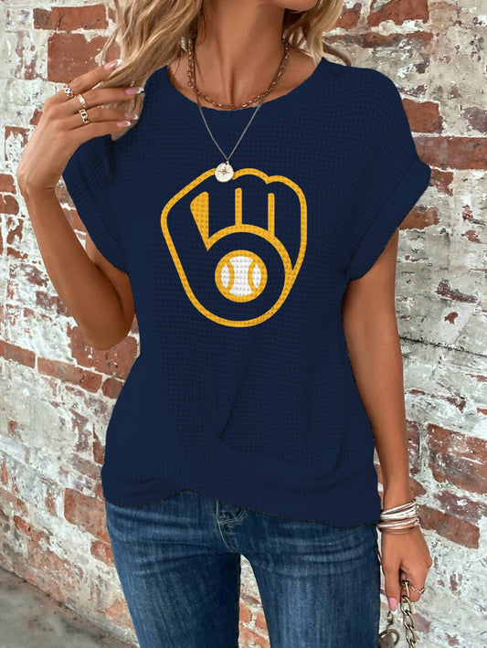Brewers Batwing Sleeve Cross Wrap Tee