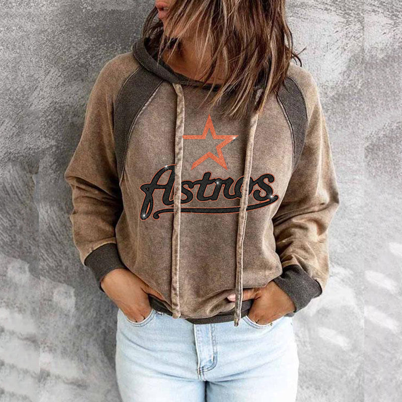 Fashion casual printed long sleeved Hoodie