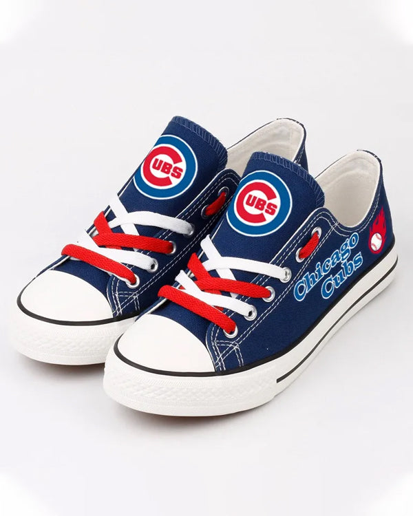 Casual printed low-top canvas shoes unisex