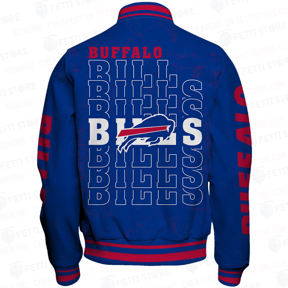 Buffalo Bills National Football League Print Varsity Jacket STM V6
