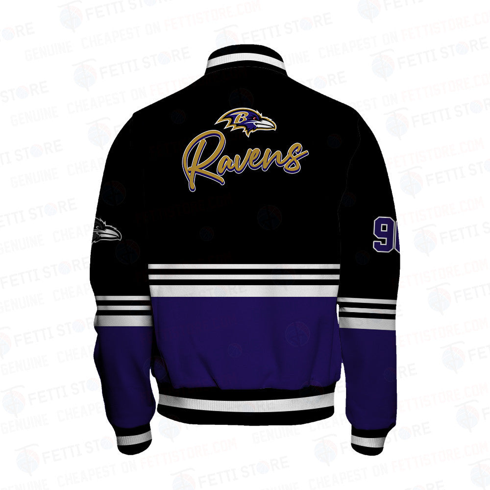 Baltimore Ravens - National Football League AOP Varsity Jacket V4