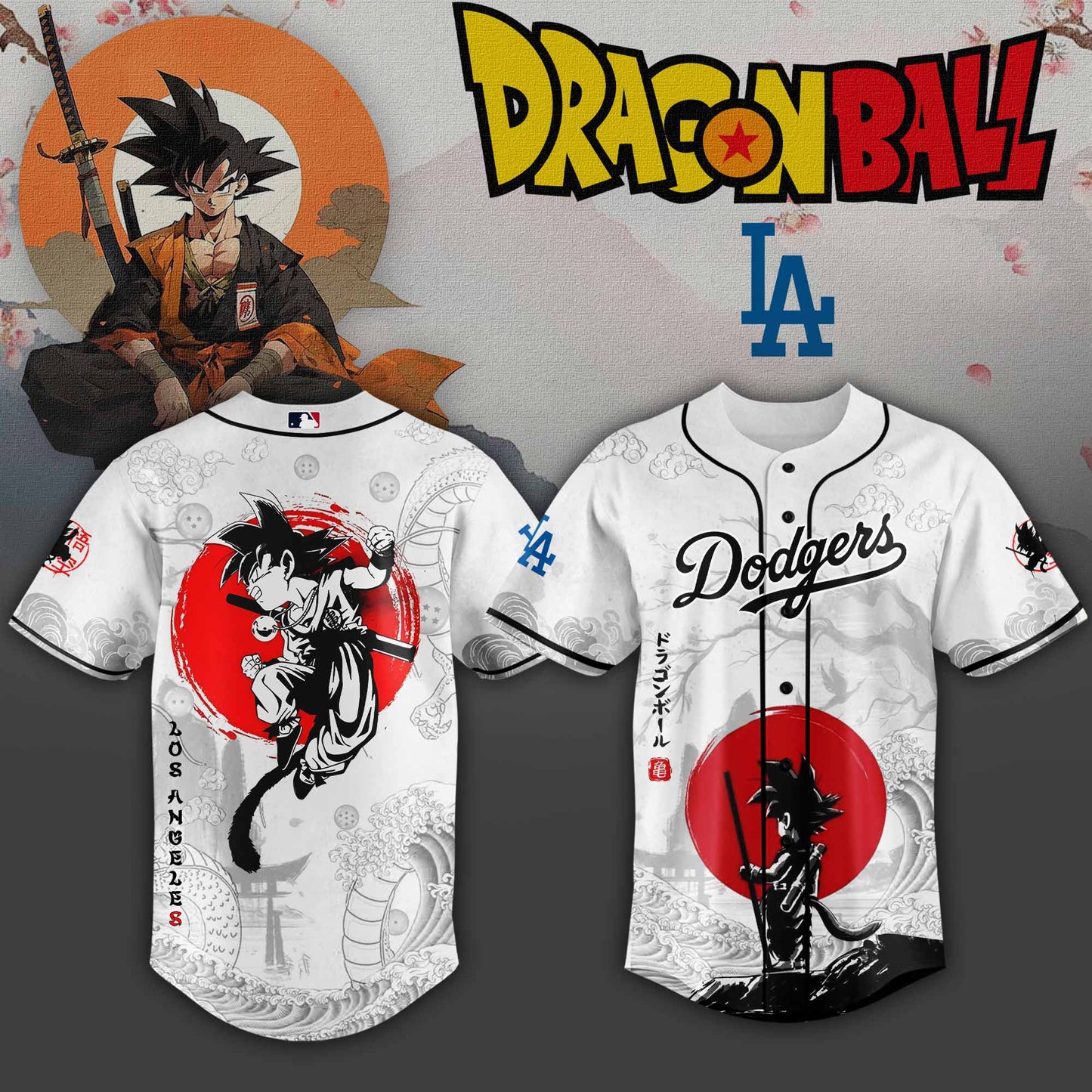 Los Angeles Dodgers x Dragon Ball 2025 Japan Jersey Limited Edition