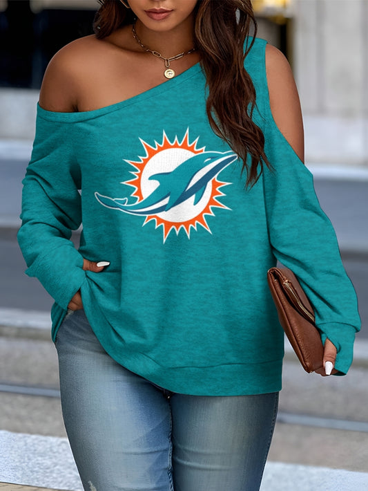 Asymmetric Off-Shoulder Women's Sweatshirt