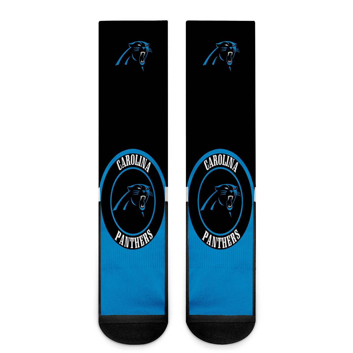 Carolina Panthers For Bare Feet Crew Socks