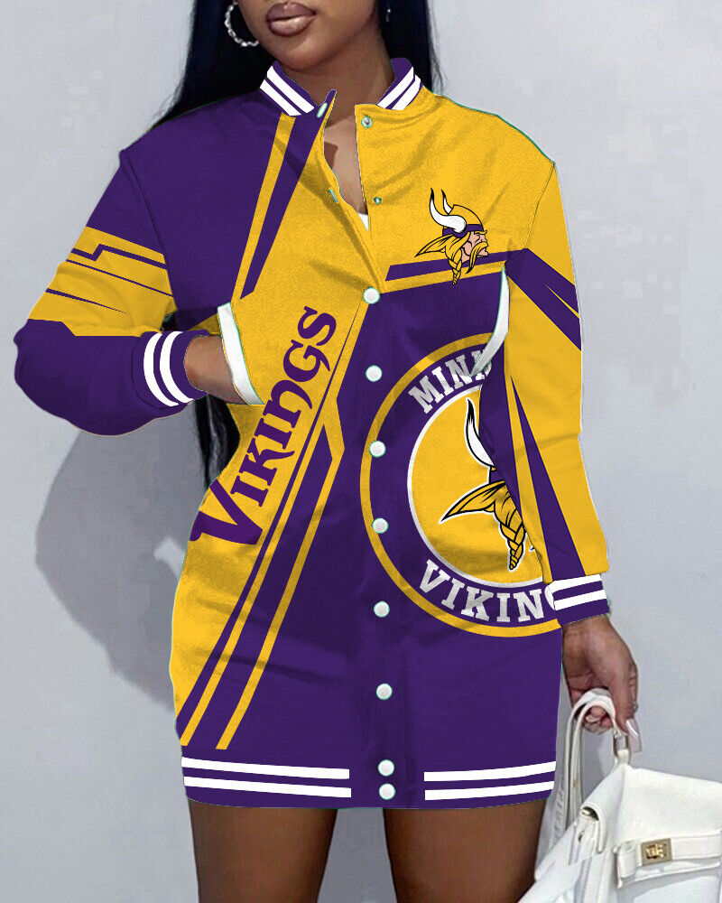 New
Limited Edition Button Down Long Sleeve Jacket Dress