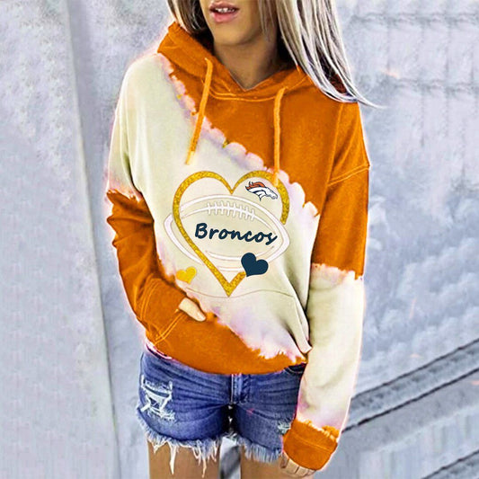 Denver Broncos
Fashion Printed Patchwork Hoodie