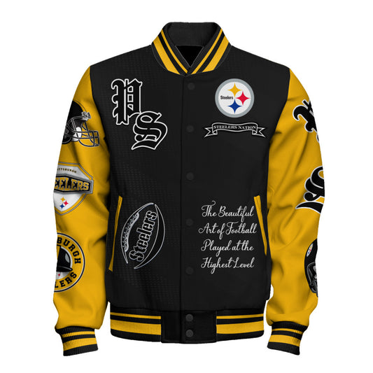 Pittsburgh Steelers NFL 2025 American Football Conference Unisex Varsity Jacket V3