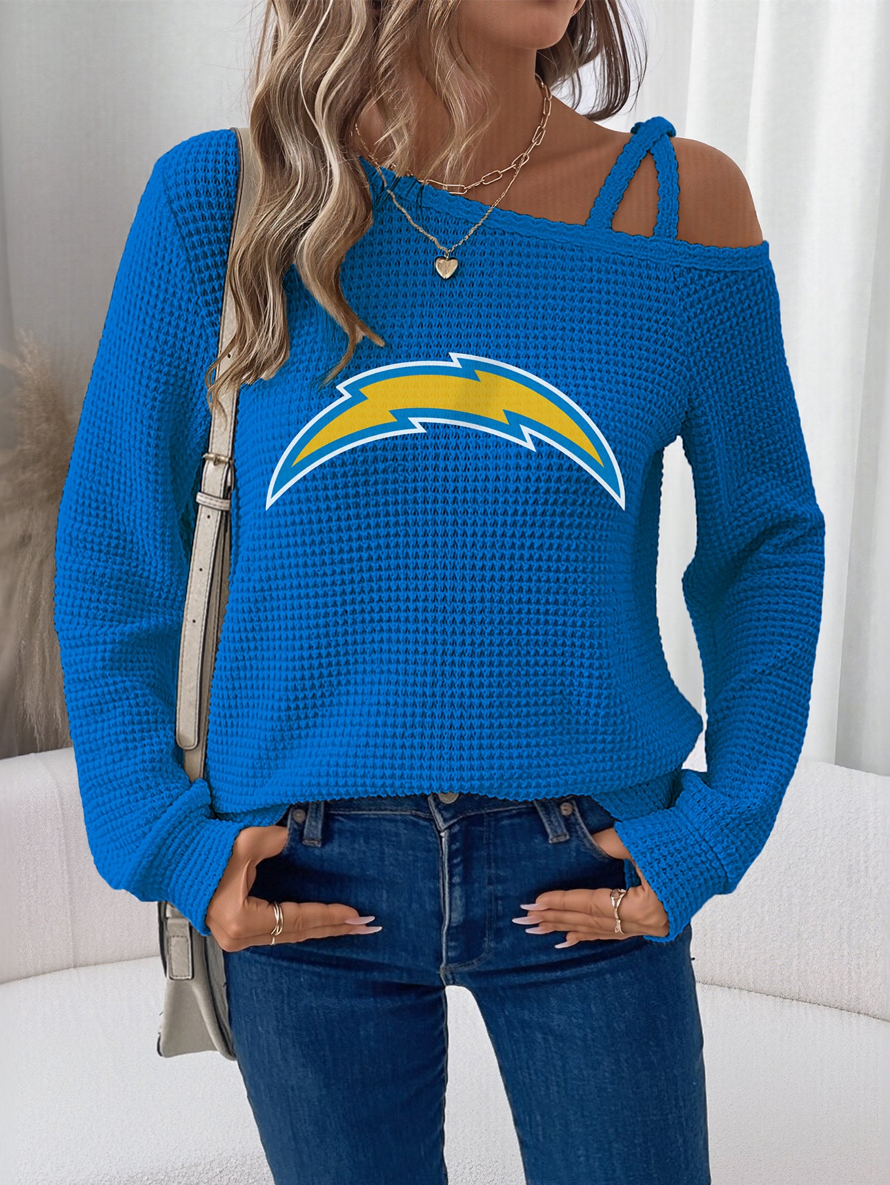 Asymmetric Off-Shoulder Women's Sweatshirt