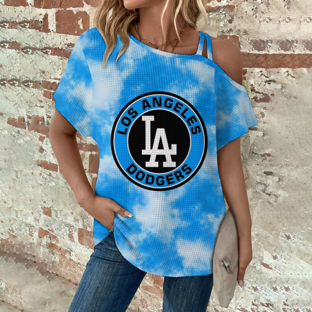 Asymmetrical Neck Short Sleeve T-Shirt