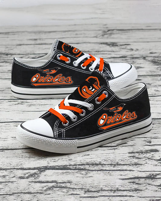 Casual printed low-top canvas shoes unisex
