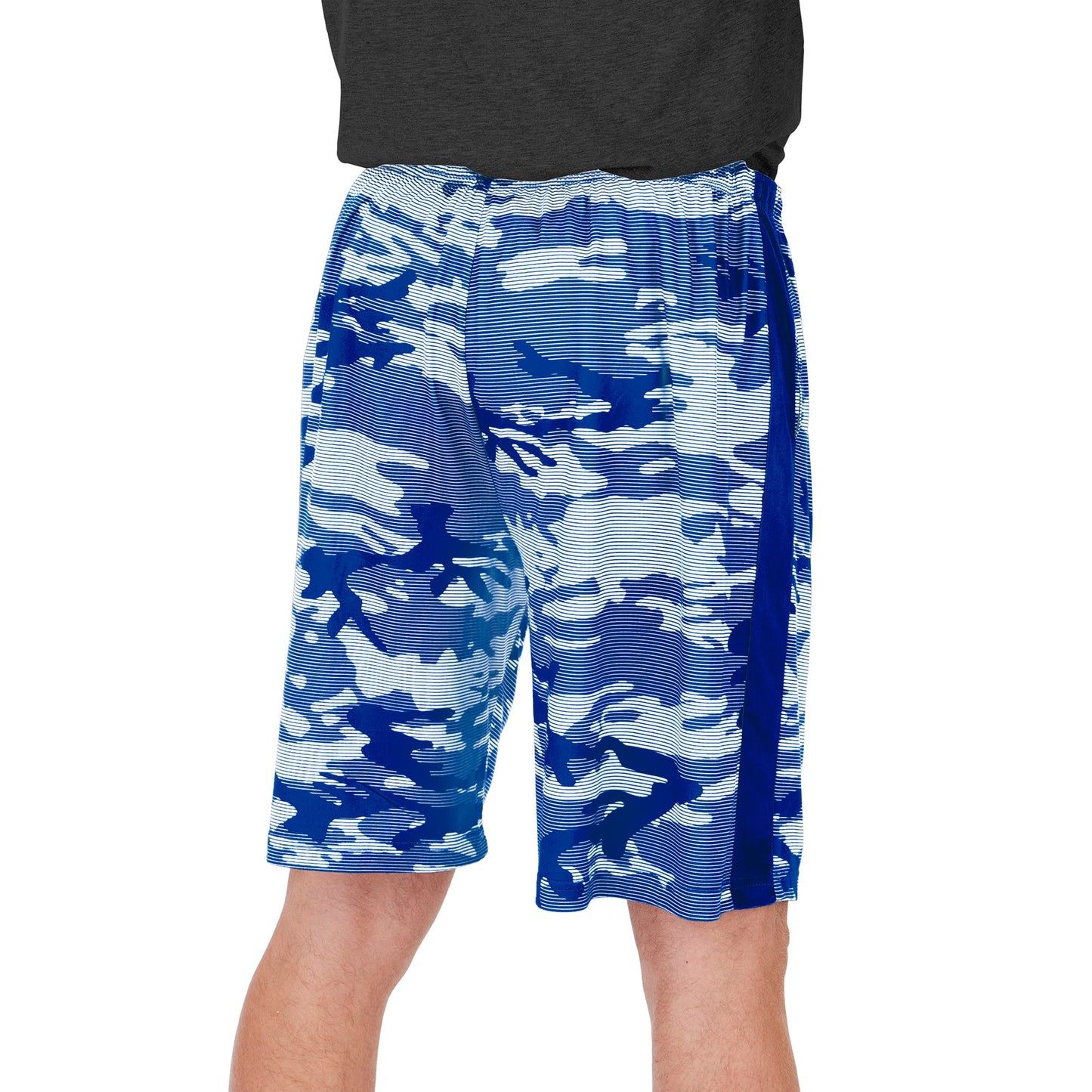Zubaz Men's NFL Indianapolis Colts Lightweight Camo Lines Shorts with Logo