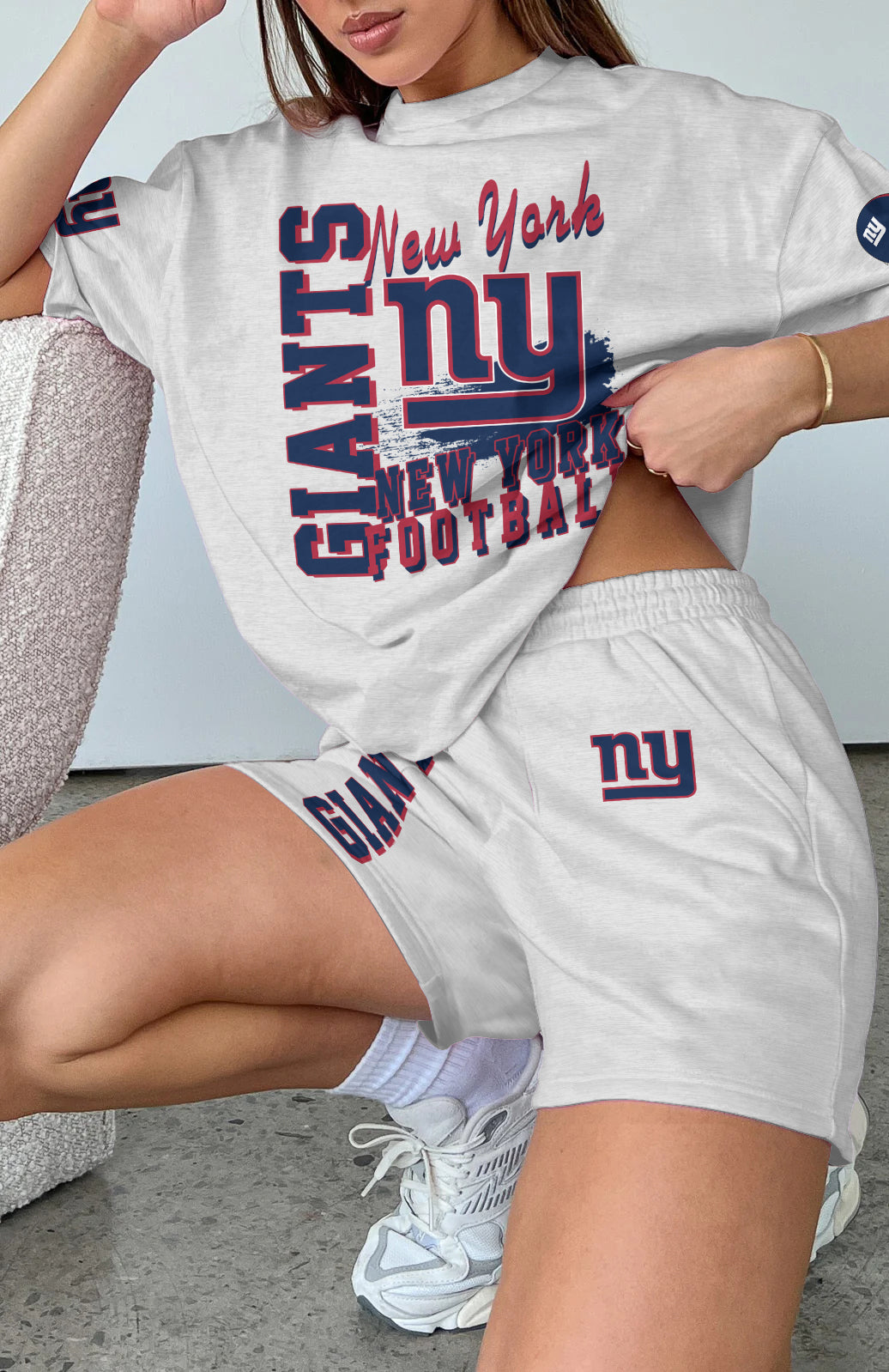 New York Giants Limited Edition Women's T-Shirt & Short Set