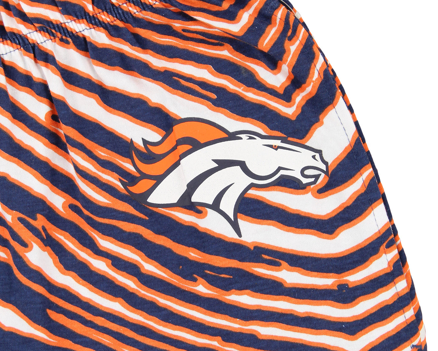 Zubaz Denver Broncos NFL Men's Zebra Left Hip Logo Lounge Pant