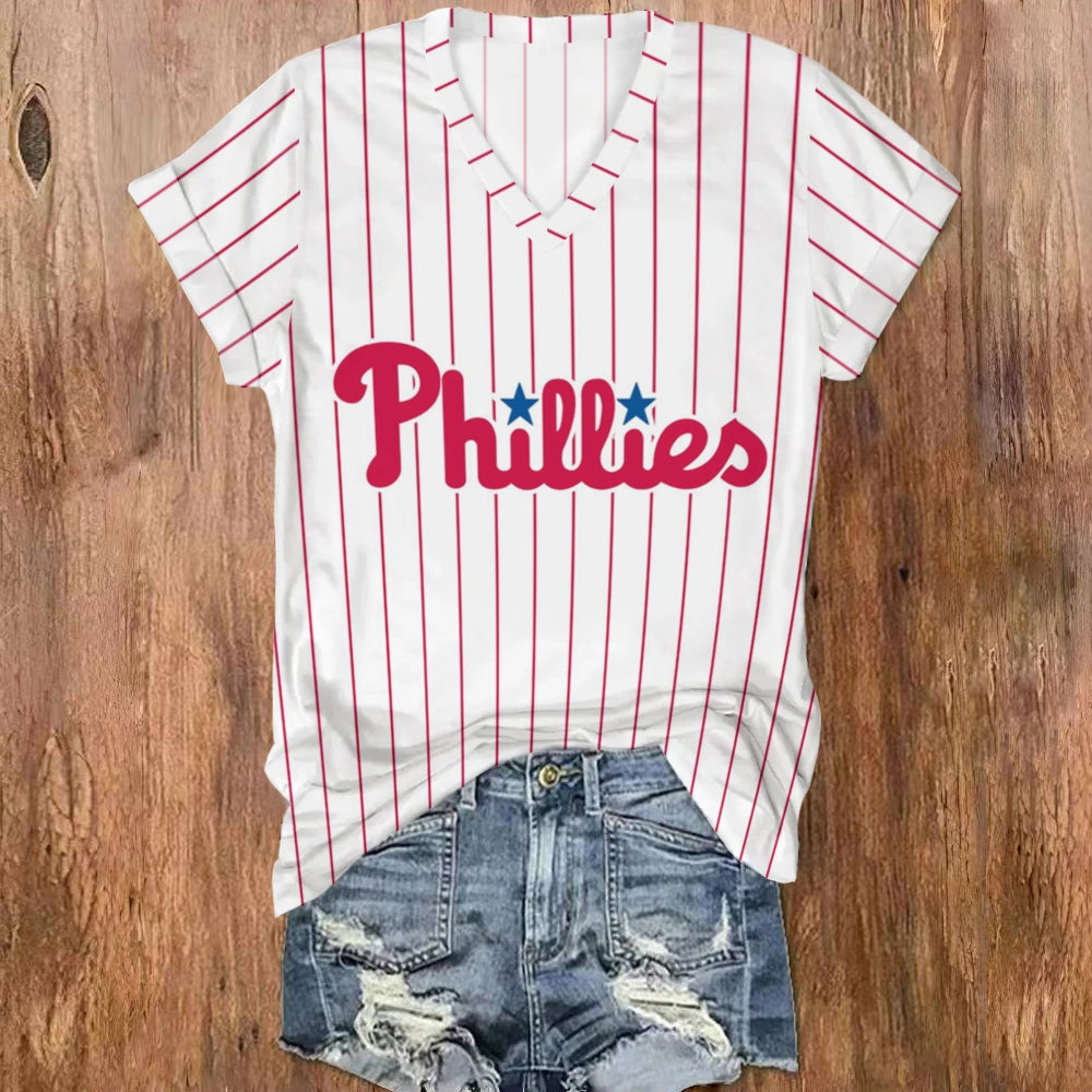 Phillies V-Neck T-Shirt