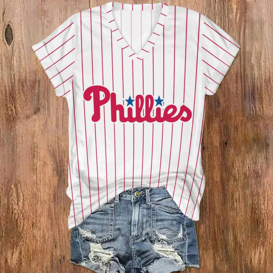 Phillies V-Neck T-Shirt