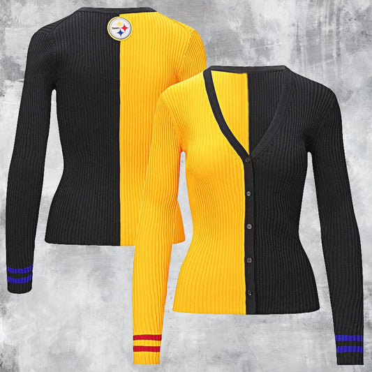 Women's Cargo Sweater - Gold/Black