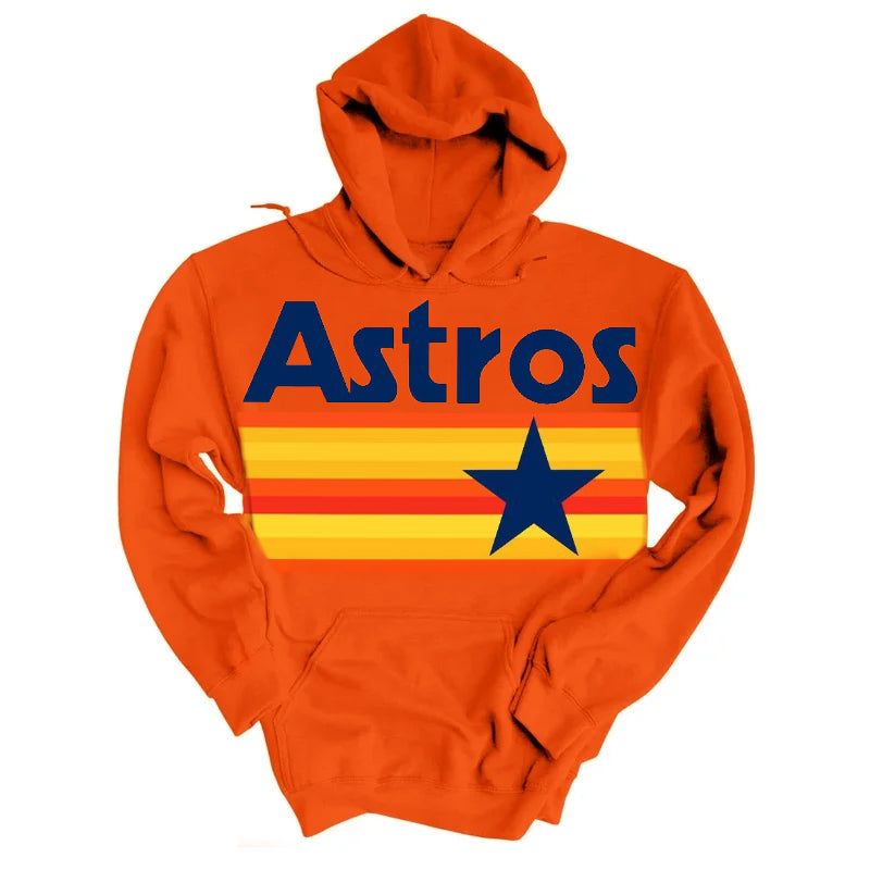 Fashion casual printed long sleeved Hoodie