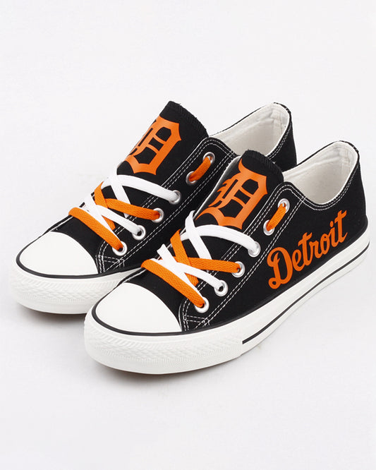 Casual printed low-top canvas shoes unisex