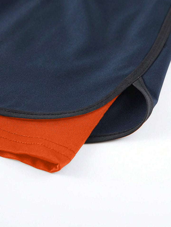 (2-In-1) Women's Athletic Shorts | Quick-Dry Polyester & Elastane Blend