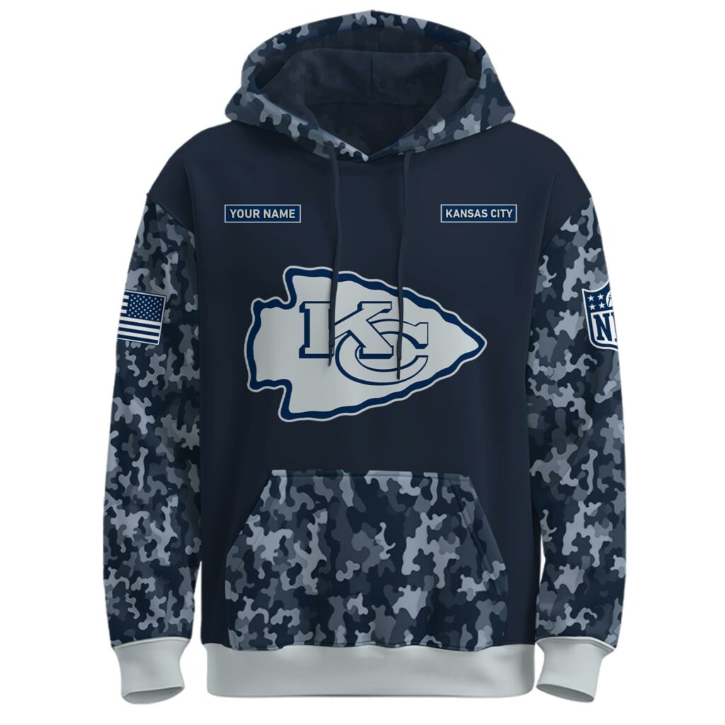 Kansas City Chiefs Navy 250th Birthday Hoodie Limited Edions