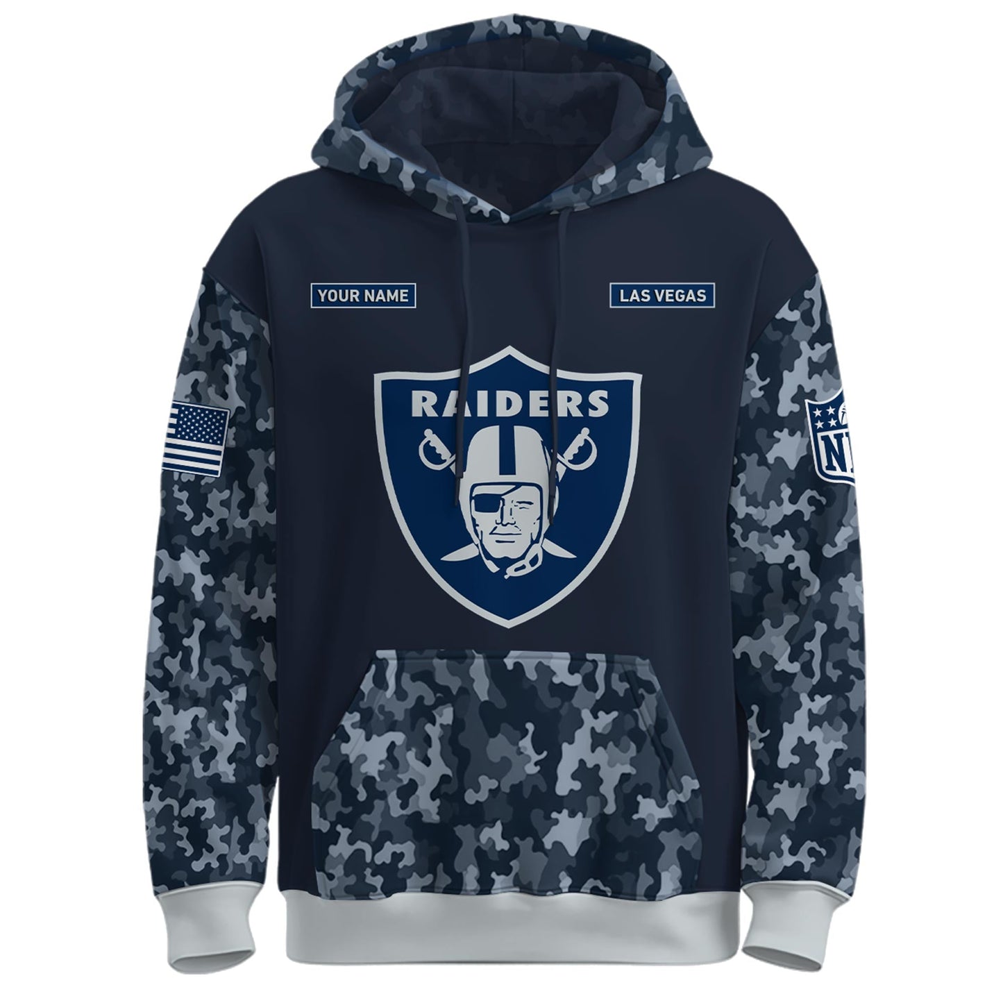 Las Vegas Raiders Navy 250th Birthday Hoodie Limited Edions