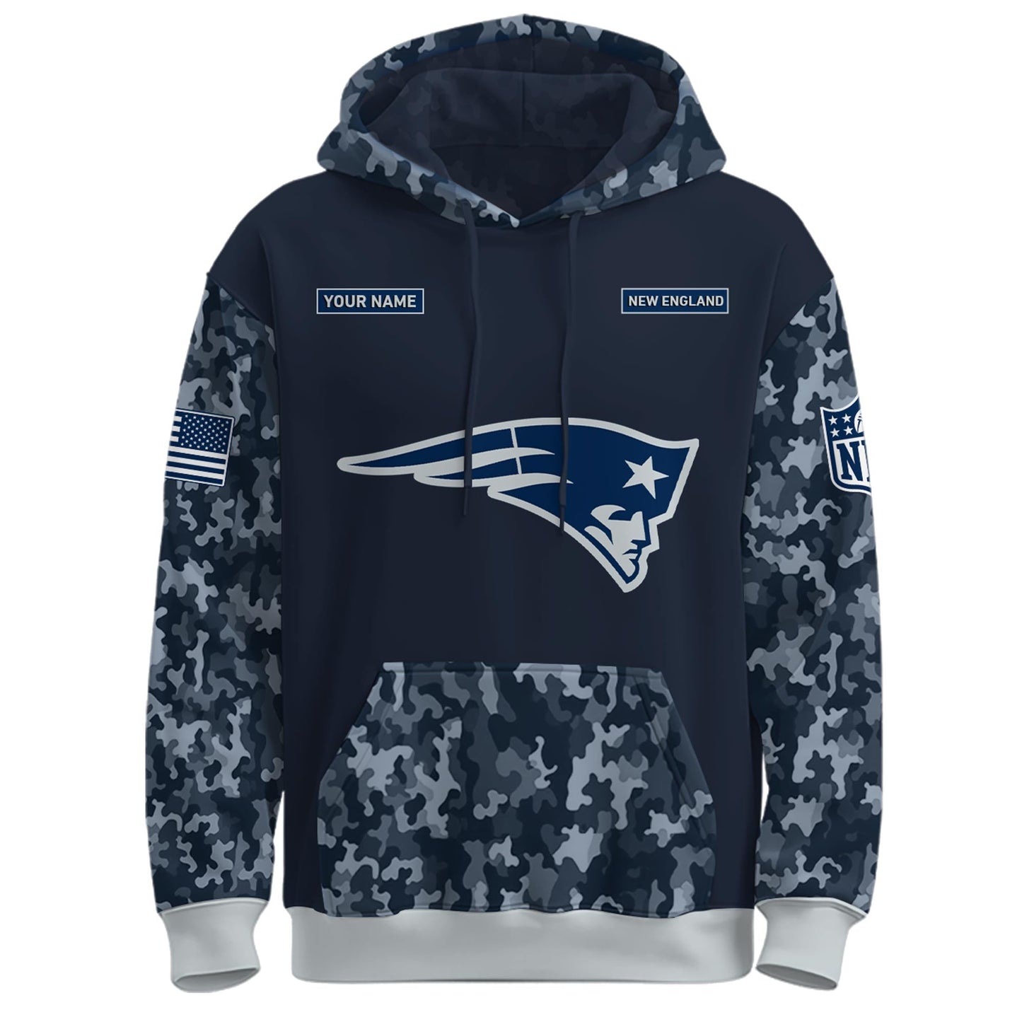 New England Patriots Navy 250th Birthday Hoodie Limited Edions