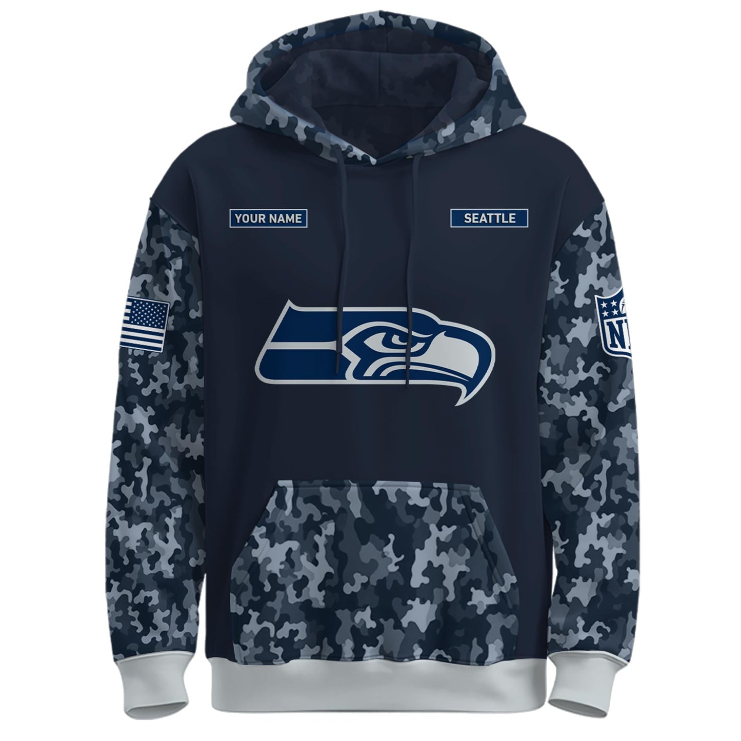 Seattle Seahawks Navy 250th Birthday Hoodie Limited Edions
