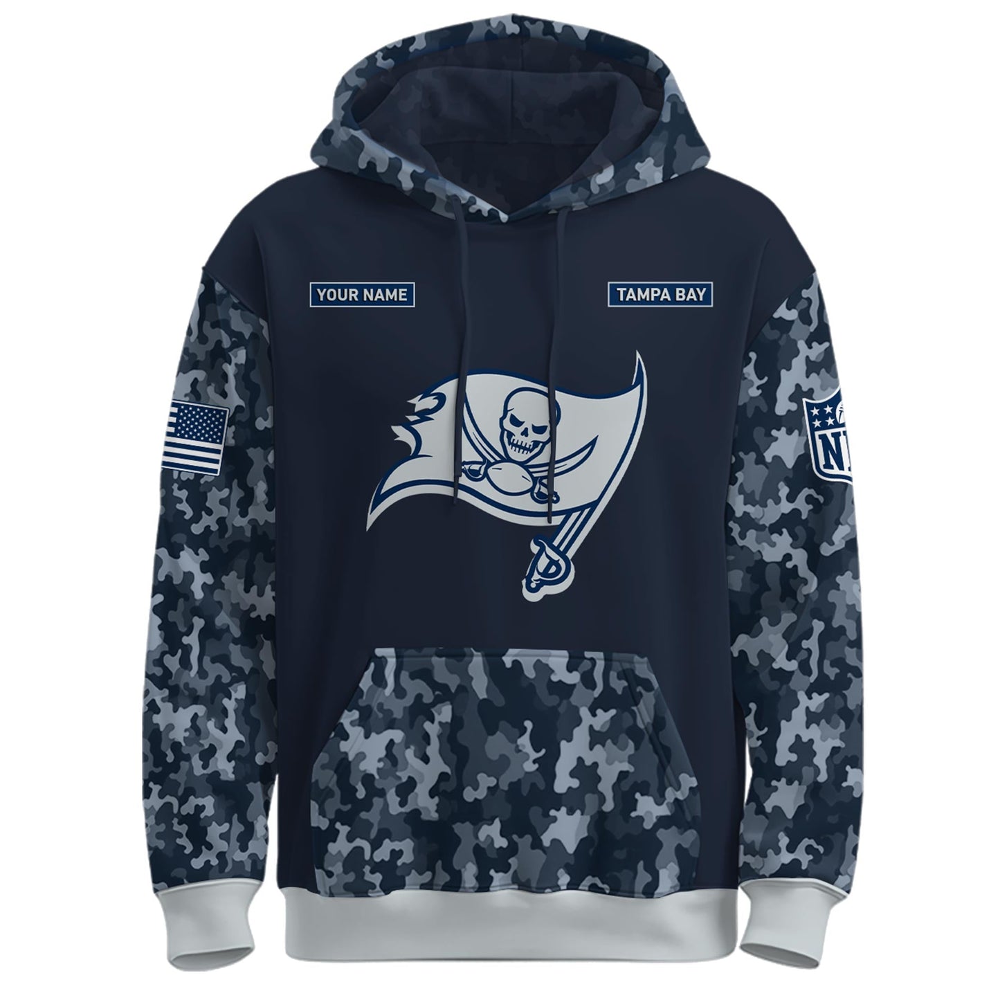 Tampa Bay Buccaneers Navy 250th Birthday Hoodie Limited Edions