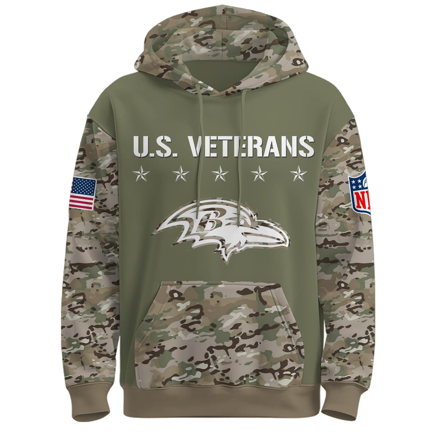 Baltimore Ravens - Veteran Day 2025 Hoodie Limited Edions